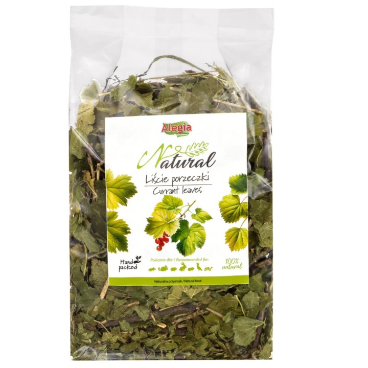 Alegia Natural Liście porzeczki 90g dla papug / gryzoni / królików