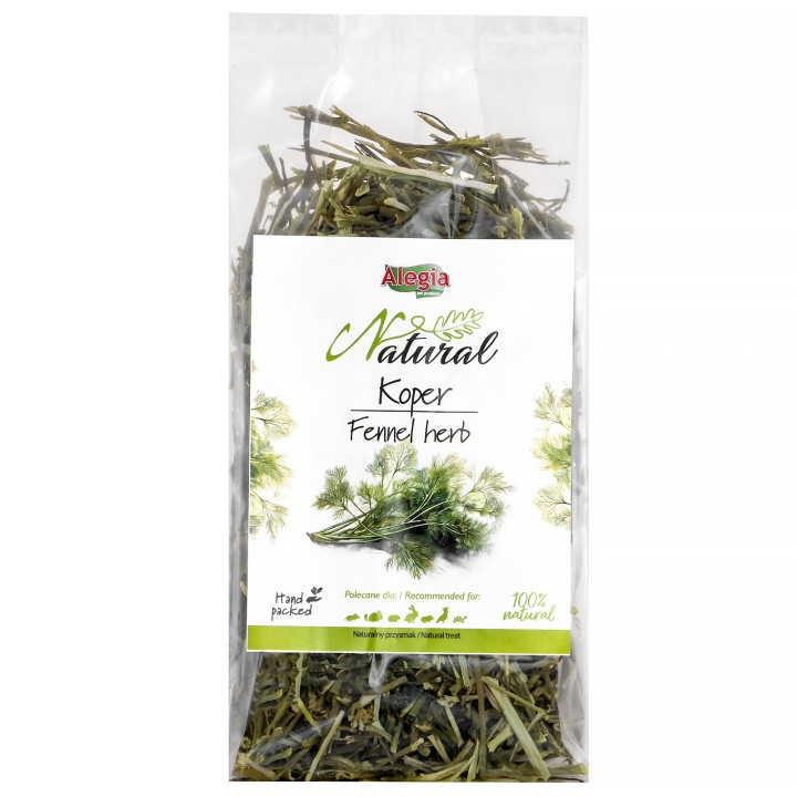 Alegia Natural Koper suszony 80g dla papug / gryzoni / królików