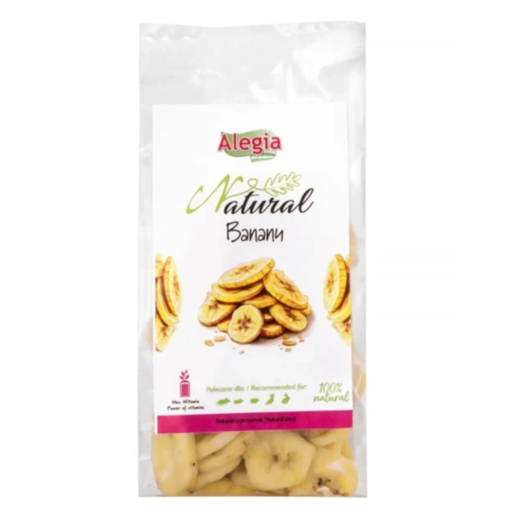 Alegia BANAN Suszony 60g dla papug / gryzoni / królików