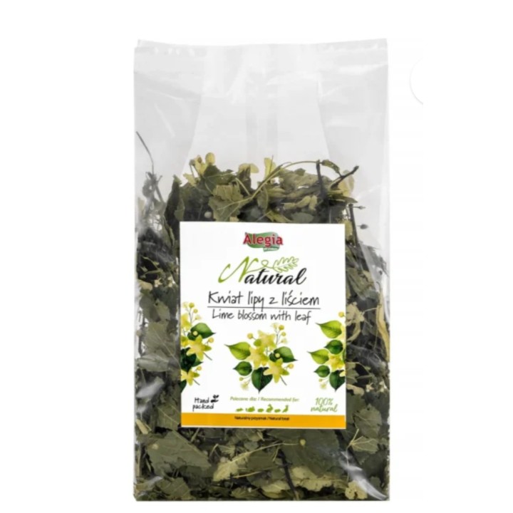 Alegia Kwiat Lipy z liściem 60g dla papug / gryzoni / królików