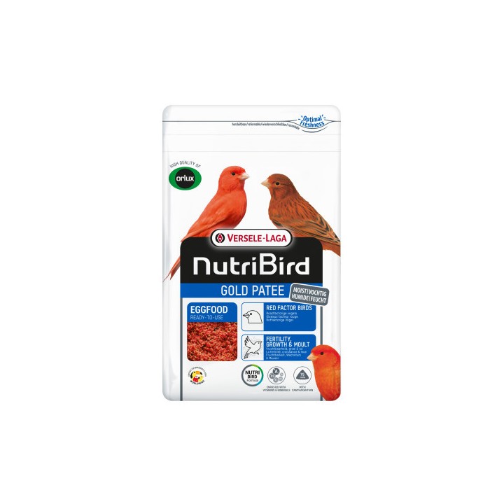 VL-NutriBird Gold Patee Red Factor Birds 1kg- pokarm jajeczny CZERWONY