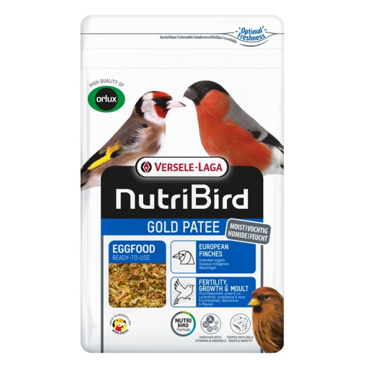 VL-NutriBird Gold Patee European Finches 1kg- jajeczny TROPIKALNE