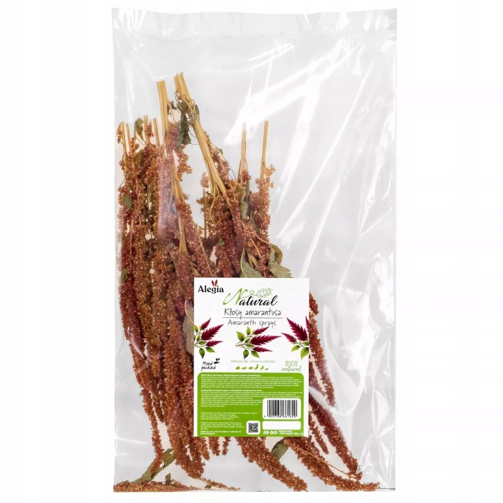 Alegia Natural Kłosy amarantusa 80g dla papug / ptaszków egz. / gryzoni