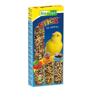 Nestor Kolby 3w1  jabłka/miód/mak i murzynek dla kanarka 3szt