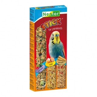 Nestor Kolby 3w1 porzeczka/jajka/biszkopt dla papużki 3szt