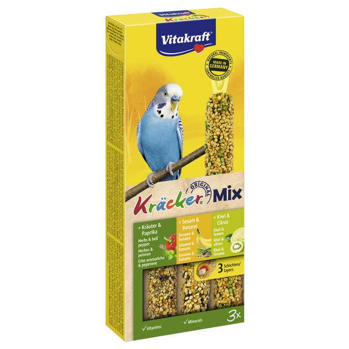 Vitakraft Kracker Kiwi/Banan/Papryka dla papużek 3szt.