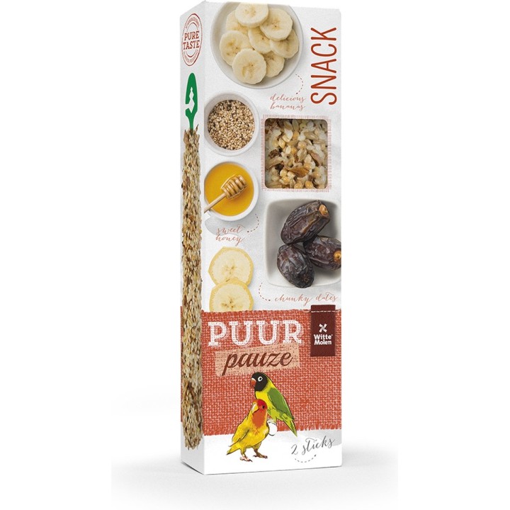 Witte Molen Kolby nasienne: miód/daktyle dla nierozłączek 2szt