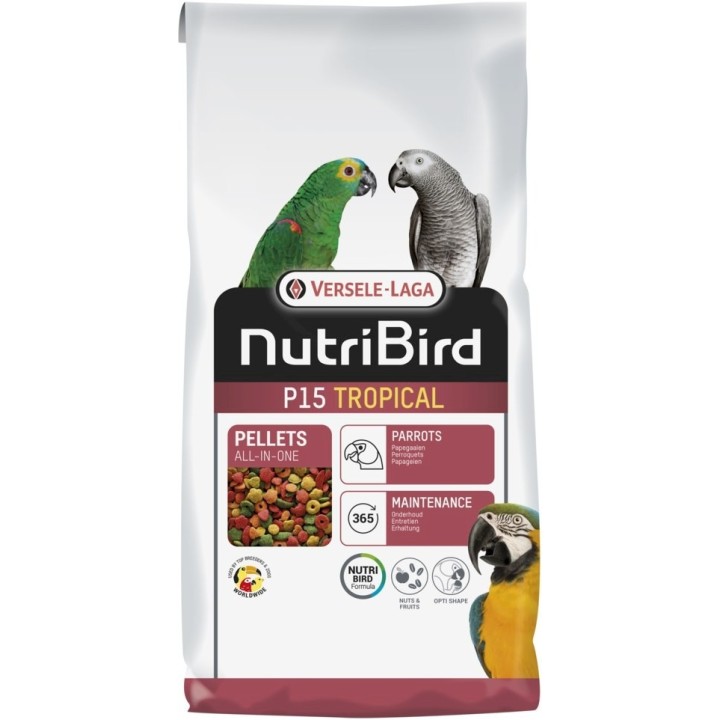 VL-NutriBird P15 Tropical 10kg - granulat dla dużych papug