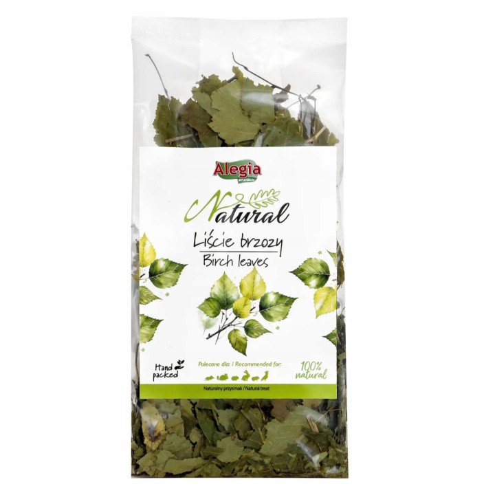 Alegia Liście Brzozy 40g dla papug / gryzoni / królików