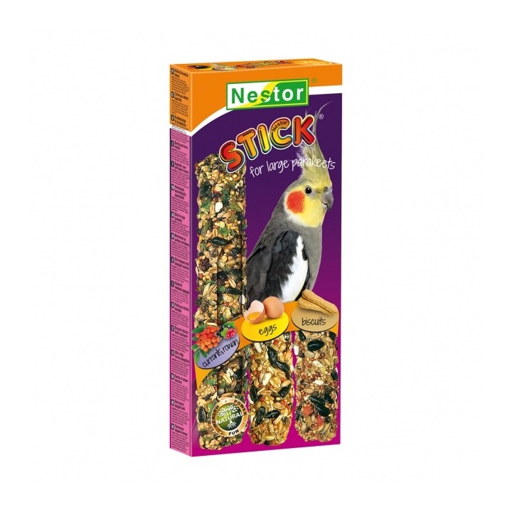 Nestor Kolby 3w1 porzeczka, jarzębina, jajo, biszkopt dla papug