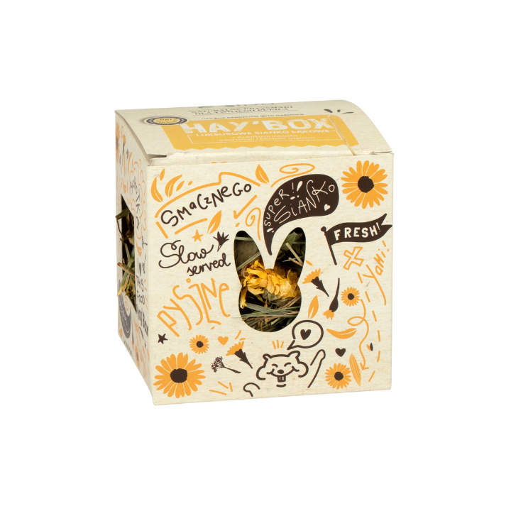 TIVO Hay'Box Mniszek lekarski + Nagietek - CHRUPIĄCY BOX