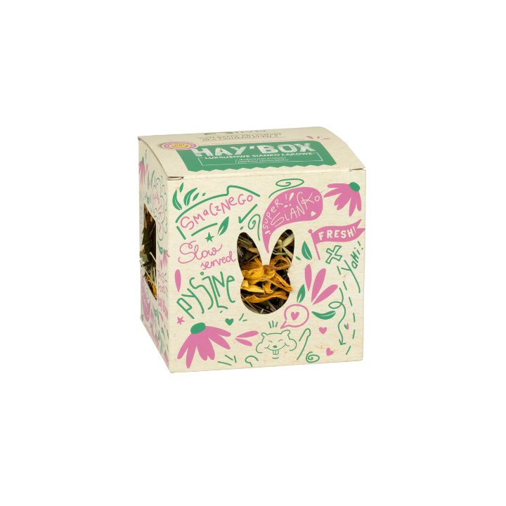 TIVO Hay'Box Jeżówka + płatki słonecznika - CHRUPIĄCY BOX