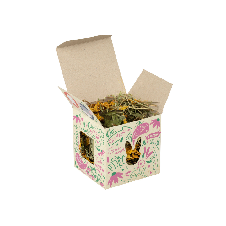 TIVO Hay'Box Jeżówka + płatki słonecznika - CHRUPIĄCY BOX