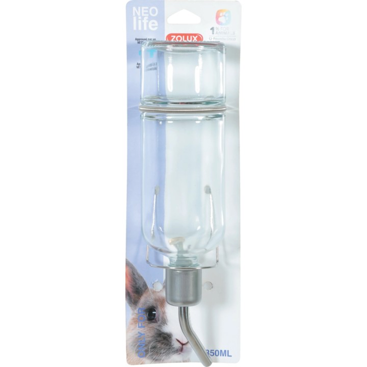 ZOLUX Poidełko szklane dla królika / gryzoni 350 ml