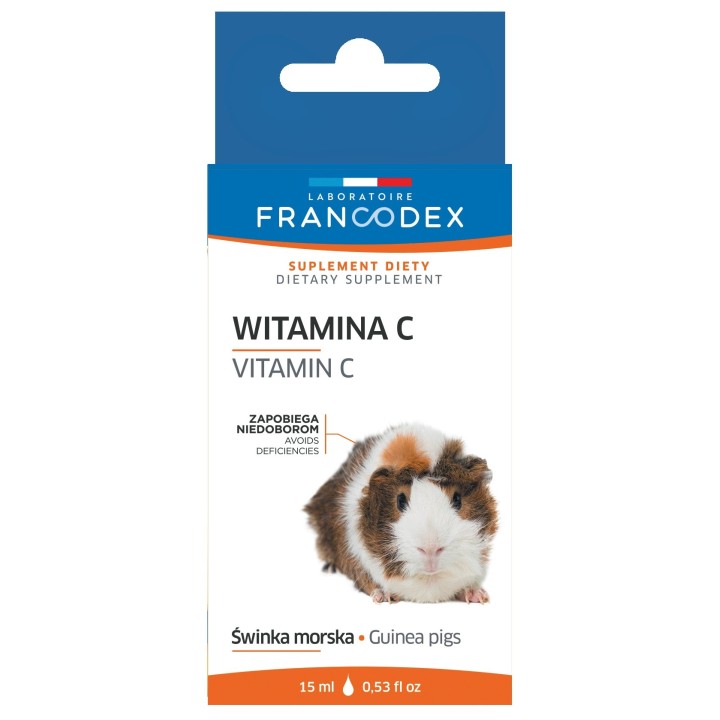 FRANCODEX PL Witamina C dla świnek morskich profilaktyka 15ml *data