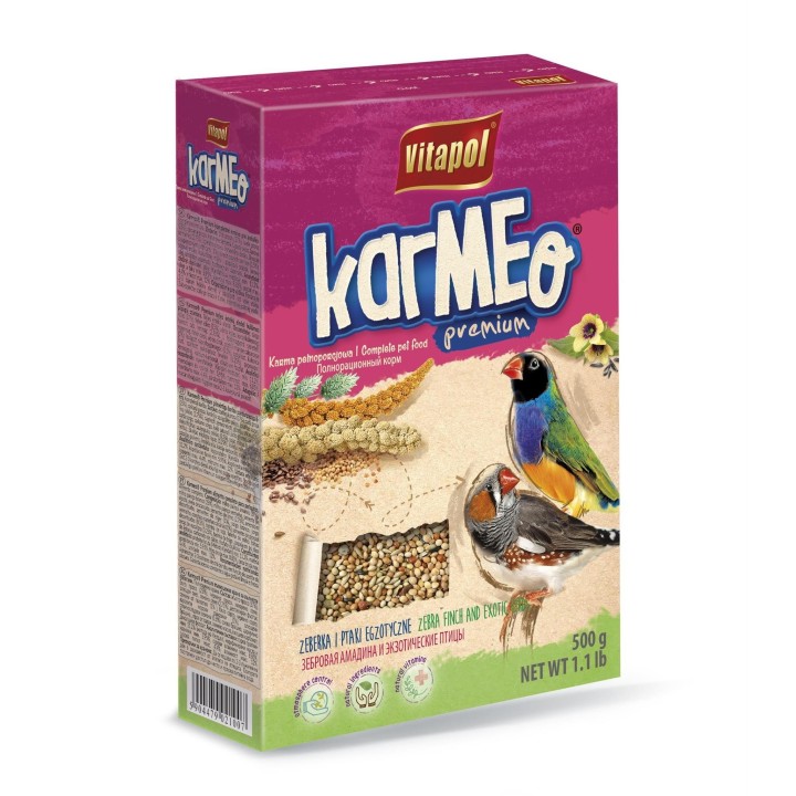 Vitapol POKARM KARMEO dla zeberki i ptaszków egzotycznych 500g