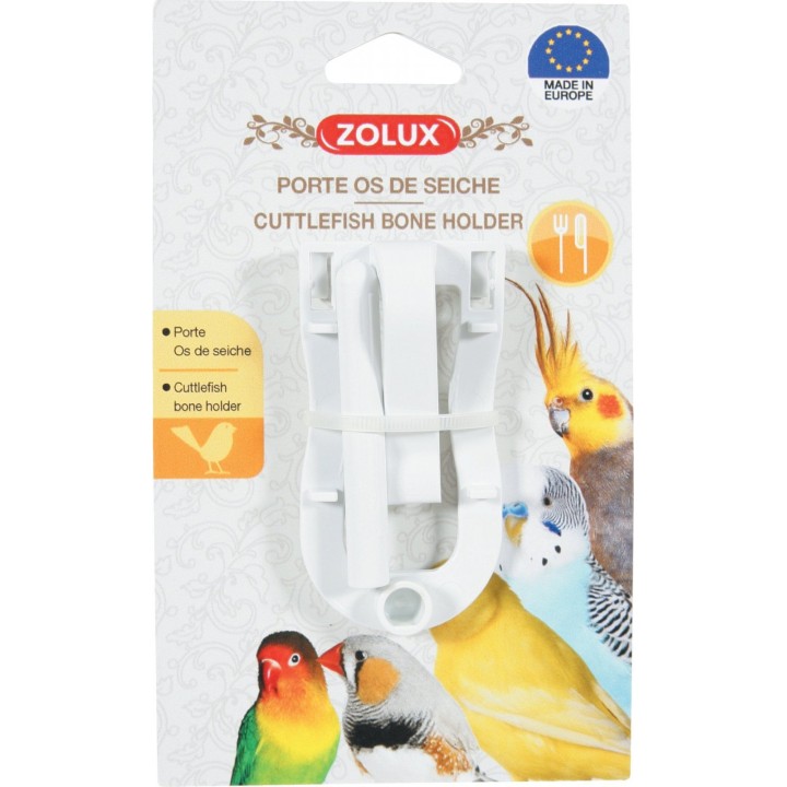ZOLUX Uchwyt z żerdką na kość mątwy do klatki dla ptaków