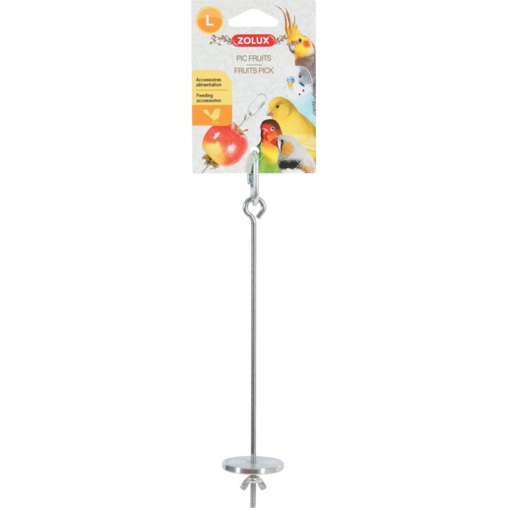ZOLUX Podajnik metalowy na owoce, zawieszany, dla ptaków, L