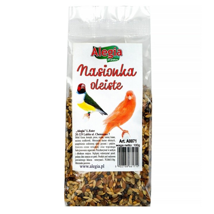 Alegia Nasionka oleiste 100g dla ptaszków egzotycznych