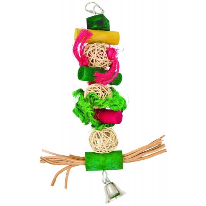 PANAMA PET Zabawka dla papug z dzwonkiem 28cm