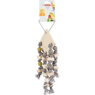 ZOLUX Zabawka drewniana dla papug,  z 6 sznurami