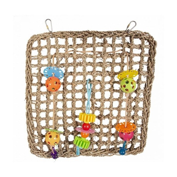 DUVO+ Siatka z trawy morskiej z zawieszkami ,dla ptaków