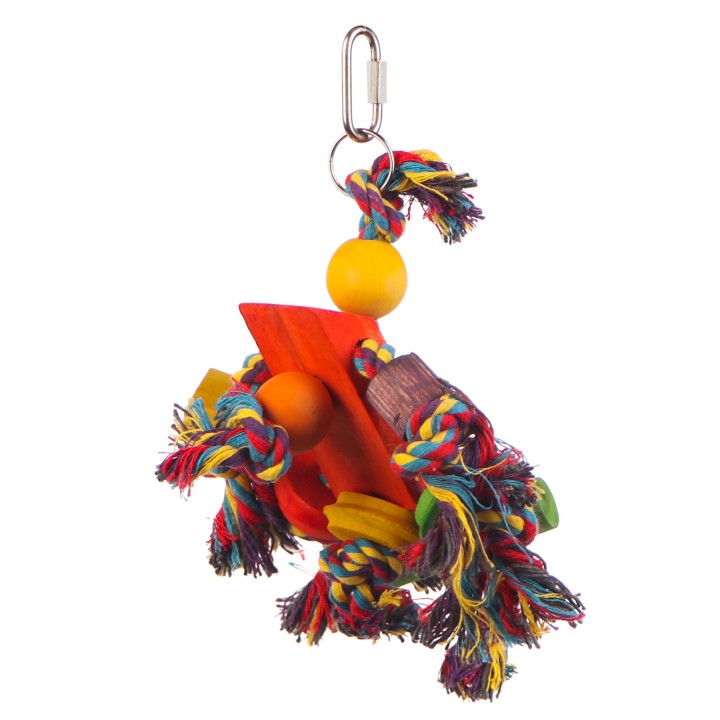 The Bird House Fiesta-drewniana zabawka dla papug