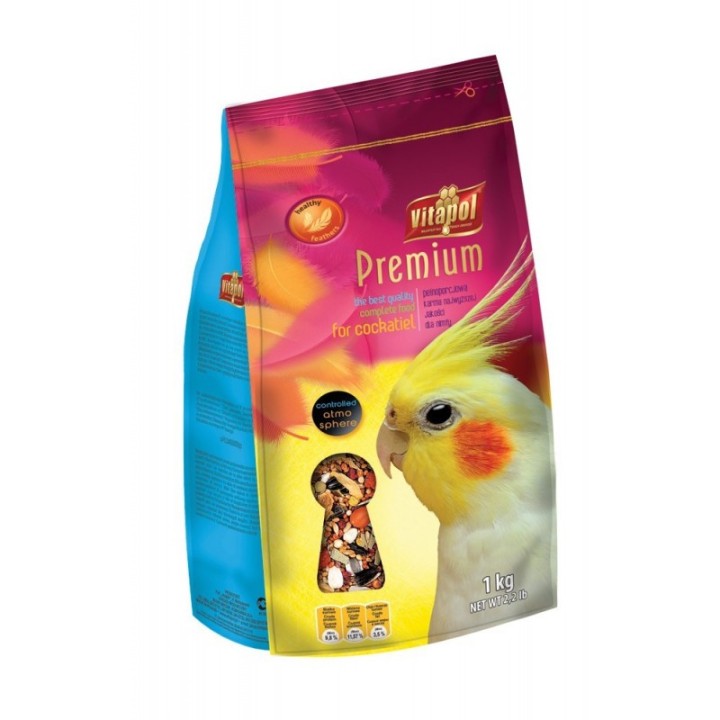 VITAPOL Premium Nimfa pokarm dla średnich papug 1kg