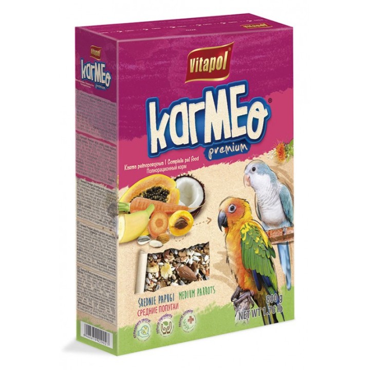 VITAPOL Karmeo Premium dla średnich papug 800g