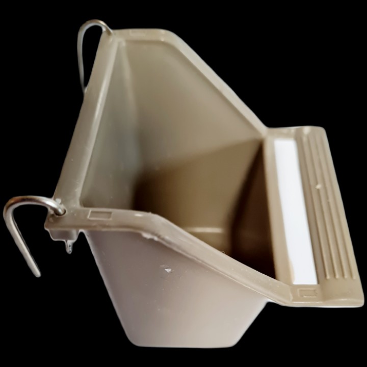 ZOLUX Karmidełko z żerdką S Szare