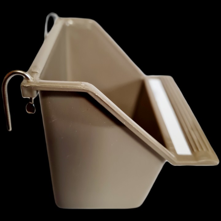 ZOLUX Karmidełko z żerdką M Szare