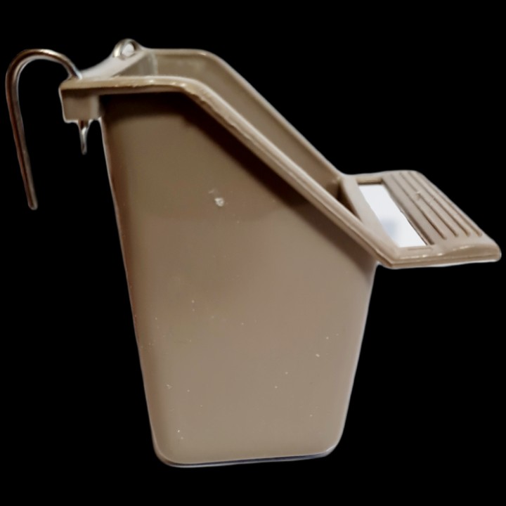 ZOLUX Karmidełko z żerdką S Szare