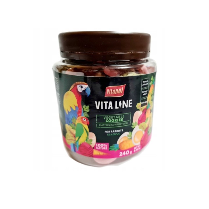 Vitaline Ciasteczka warzywne dla papug 240g