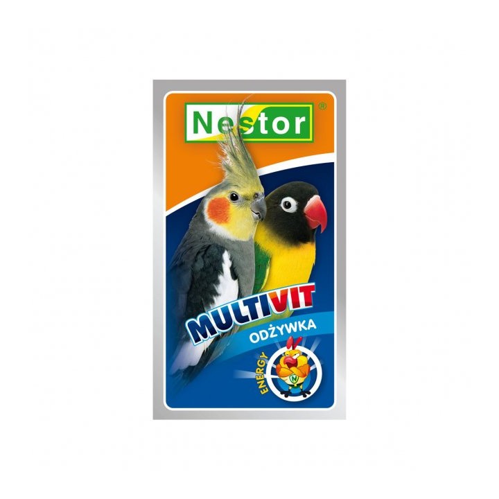NESTOR MULTIVIT - ODŻYWKA DLA ŚREDNICH PAPUG 20g
