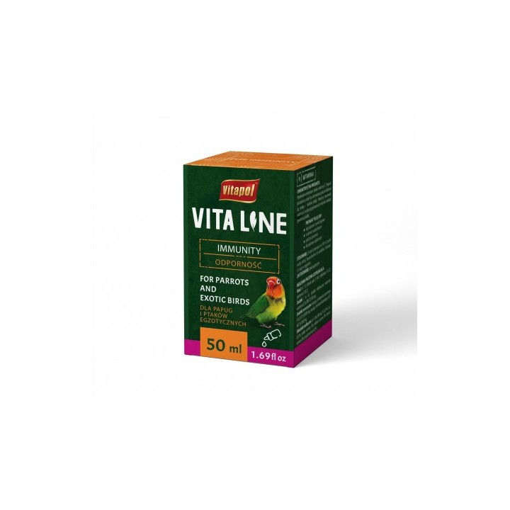 Vitaline na ODPORNOŚĆ dla papug i ptaków egzotycznych 50ml