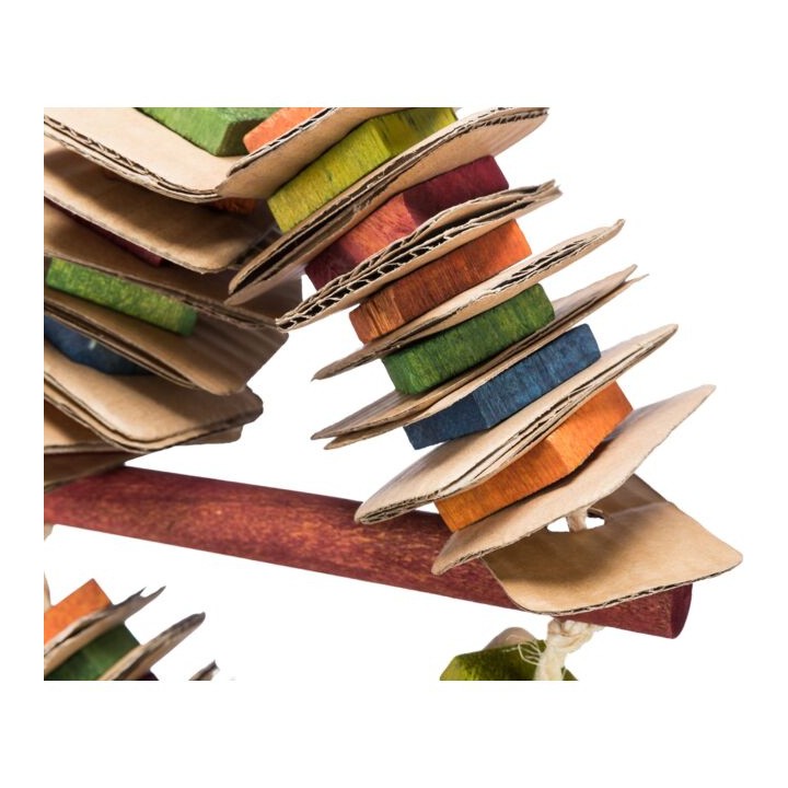 TRIXIE Zabawka dla ptaków, drewniana z tekturą