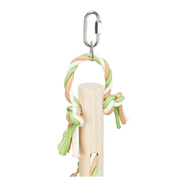 Trixie Drewniana zabawka z papierowymi wstążkami, dla papug