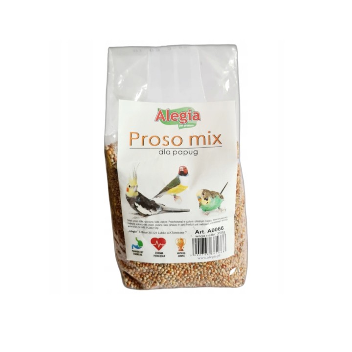 Alegia Proso mix dla ptaków egz. i papug 350g