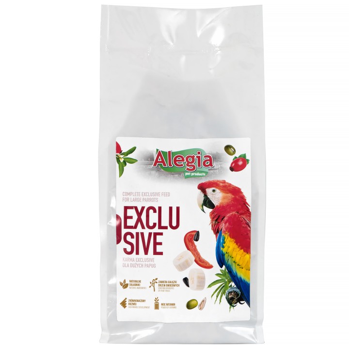 Alegia Exclusive Pokarm dla dużych papug 900g