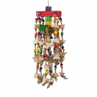 Panama Pet Zabawka dla papug, MEGA, MIX elementów drewnianych XXXL