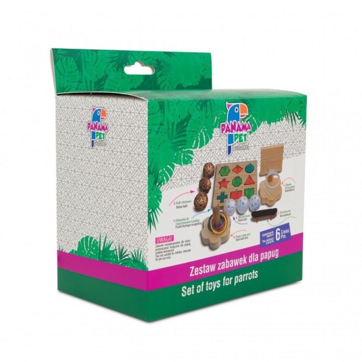 Panama Pet Zestaw MIX zabawek dla papug