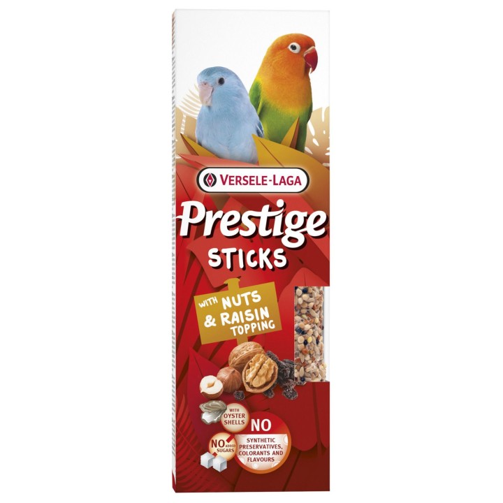 VL-Prestige 60g-kolby z posypką z orzechów i rodzynek dla małych papug