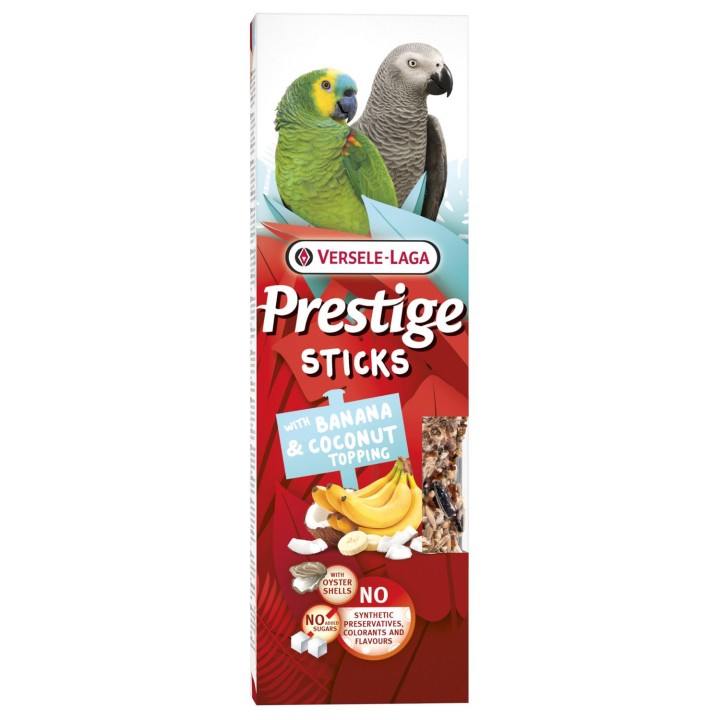 VL-Prestige 140g - kolby z posypką z banana i kokosa dla dużych papug