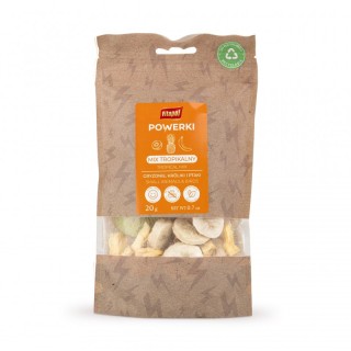 Powerki Mix tropikalny liofilizowany 20g Przysmak dla papug / gryzoni / królików