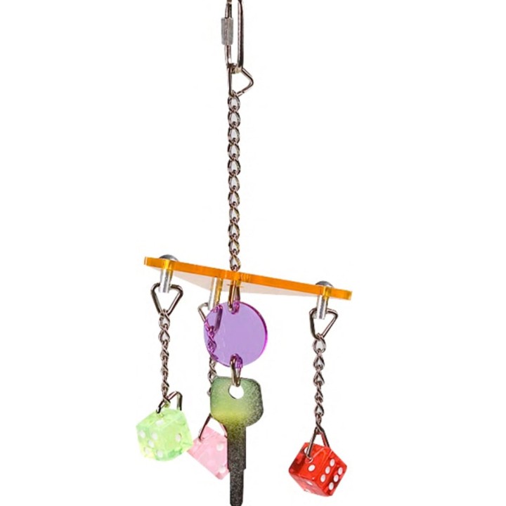 Flamingo Zabawka dla papug akrylowa Key to fun