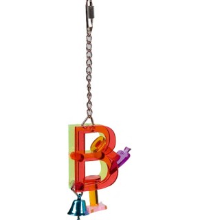 Flamingo Zabawka dla papug  Akrylowa Letter B