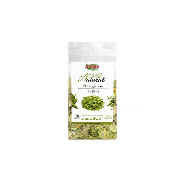Alegia Natural Groch gnieciony 130g dla papug / gryzoni / królików