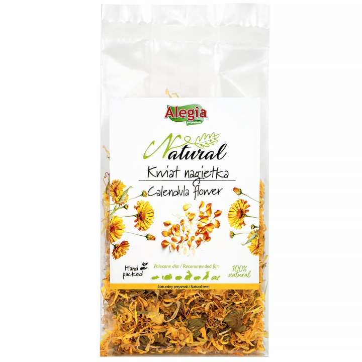 Alegia Natural Kwiat nagietka 60g dla papug / gryzoni / królików