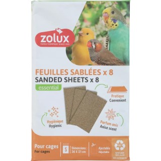 ZOLUX Mata piaskowa dla ptaków S 8szt.