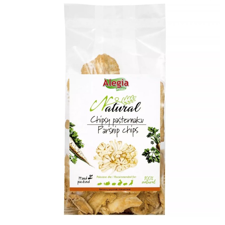 Alegia Natural Chipsy pasternaku 80g dla papug / królików / gryzoni